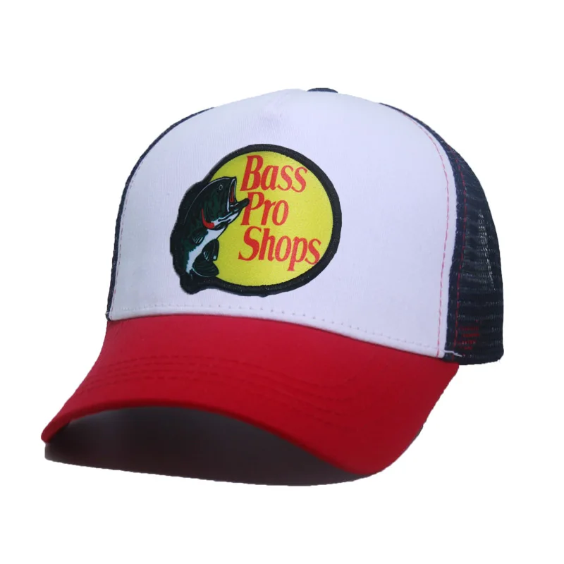 Trucker Cap Mesh - قبعات تراكر رجالية عصرية بتصميم سمكة،