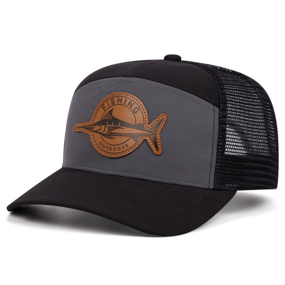 Trucker Cap Mesh - قبعة صيد صيفية بنمط القرش قابلة