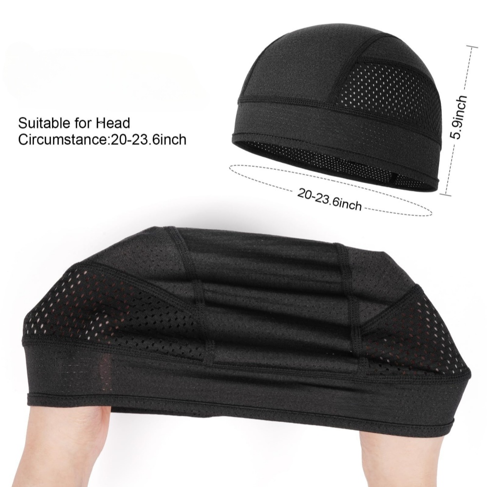 الصيف شبكة رقيقة فتحات قبعة قب - مراجعة Skull Cap Helmet Liner وسعره