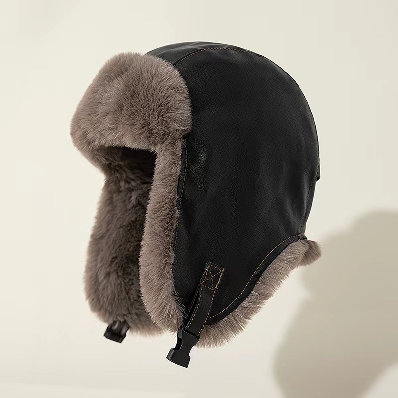 قبعة شتوية رجالية من الجلد بتص - مراجعة Trapper Hat Ear Flap وسعره