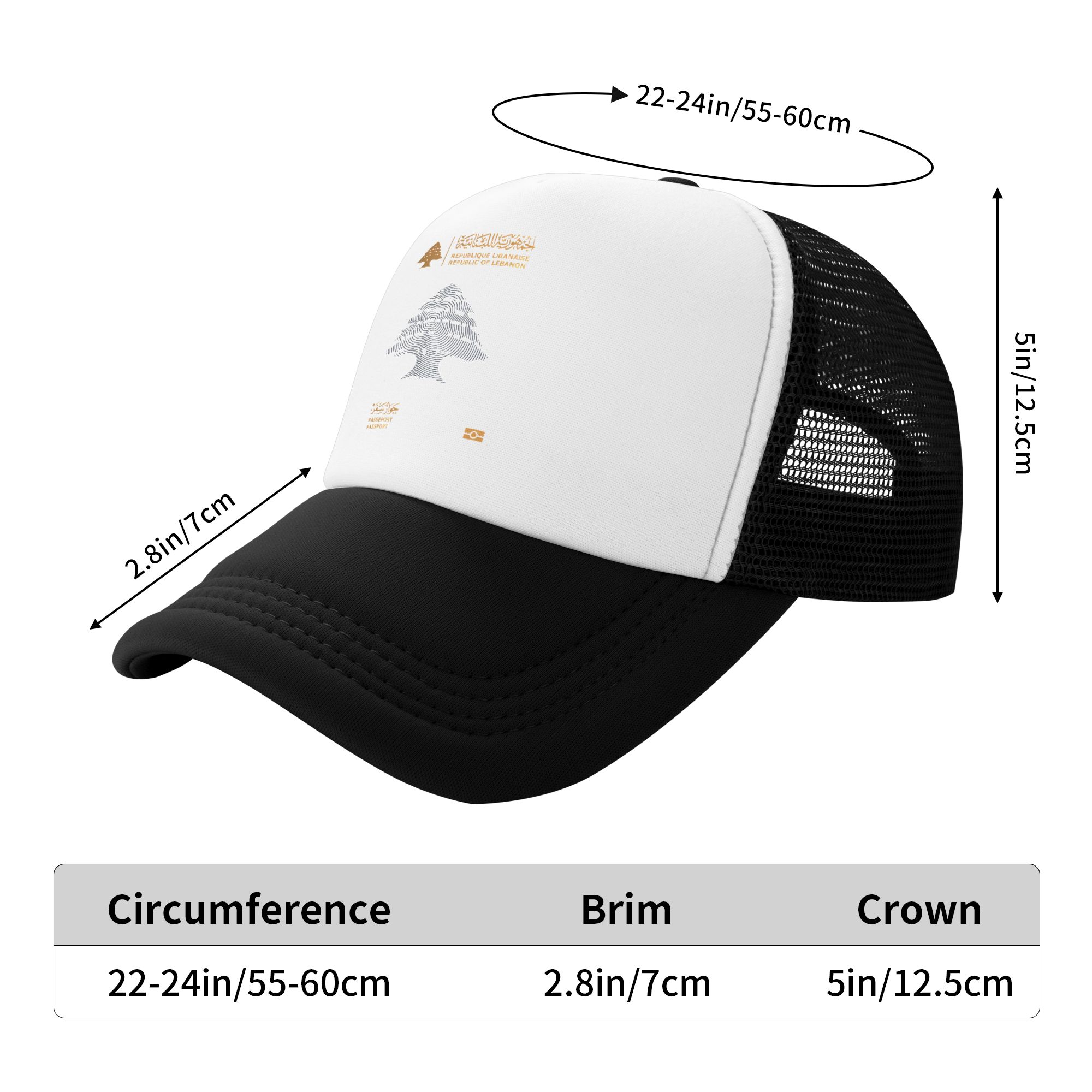 قبعات شمسية بتصميم جواز السفر  - مراجعة Trucker Cap Mesh وسعره