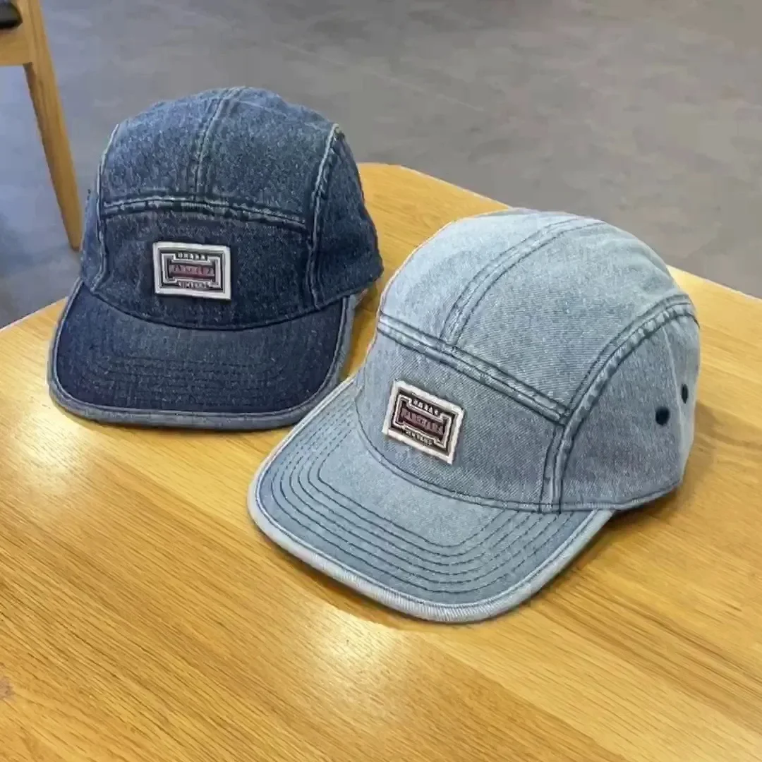 خمر شقة حافة الدنيم قبعات البي - مراجعة Corduroy Cap 5 Panel وسعره