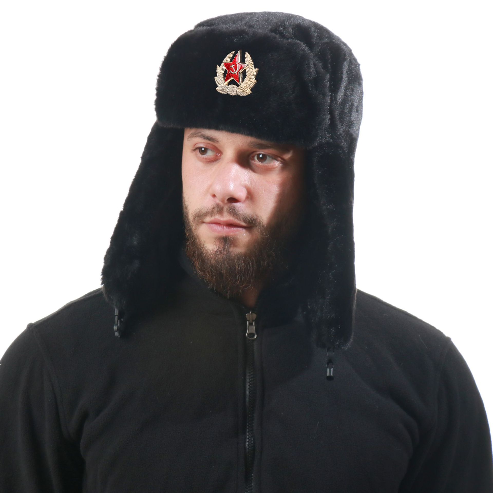 SupSindy السوفياتي شارة Ushank - مراجعة Trapper Hat Ear Flap وسعره